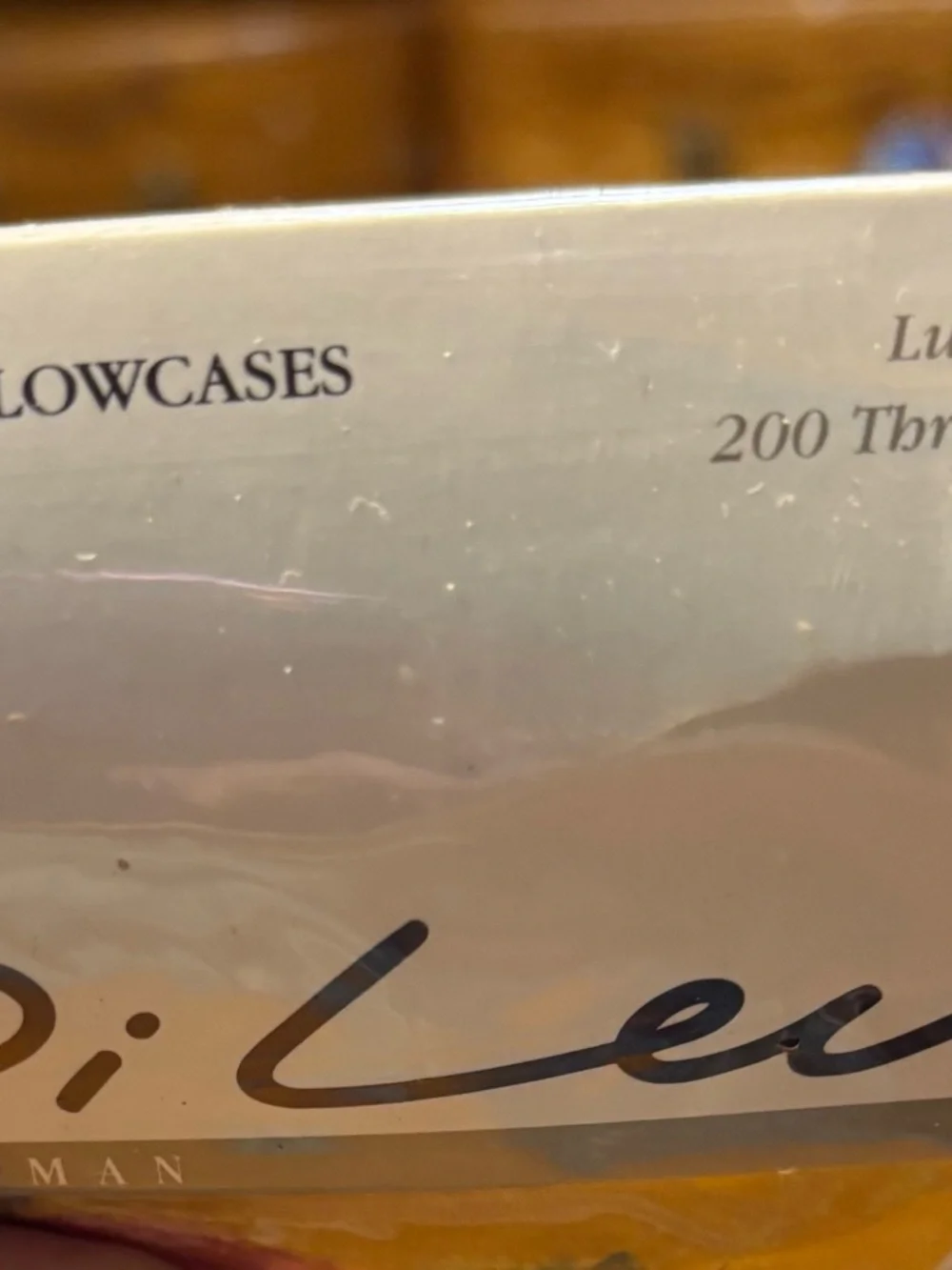 Vintage 1990’s two Di Lewis for Revman king pillowcases made of combed cotton.
